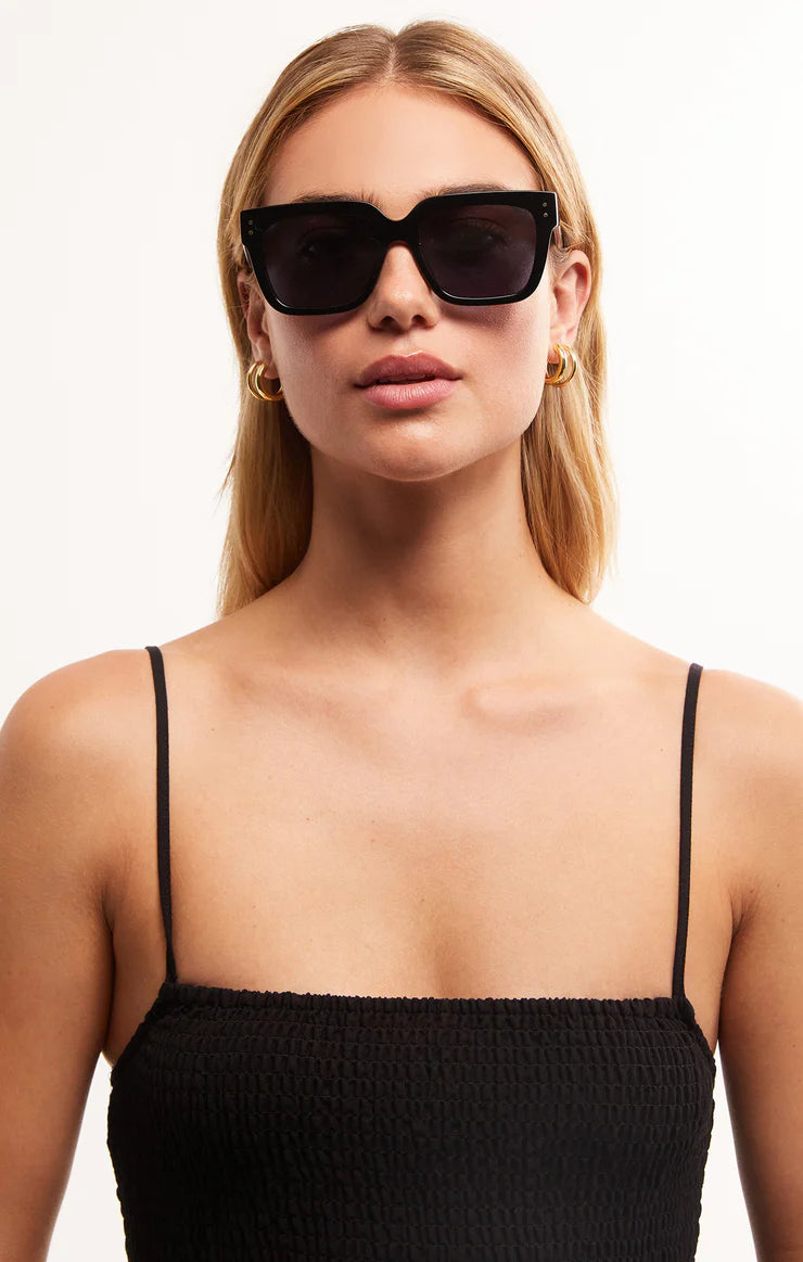Brunch Time sunglasses-POLISHED BLACK/GREY POLAIRZED-ZEA232101S-Z SUPPLY