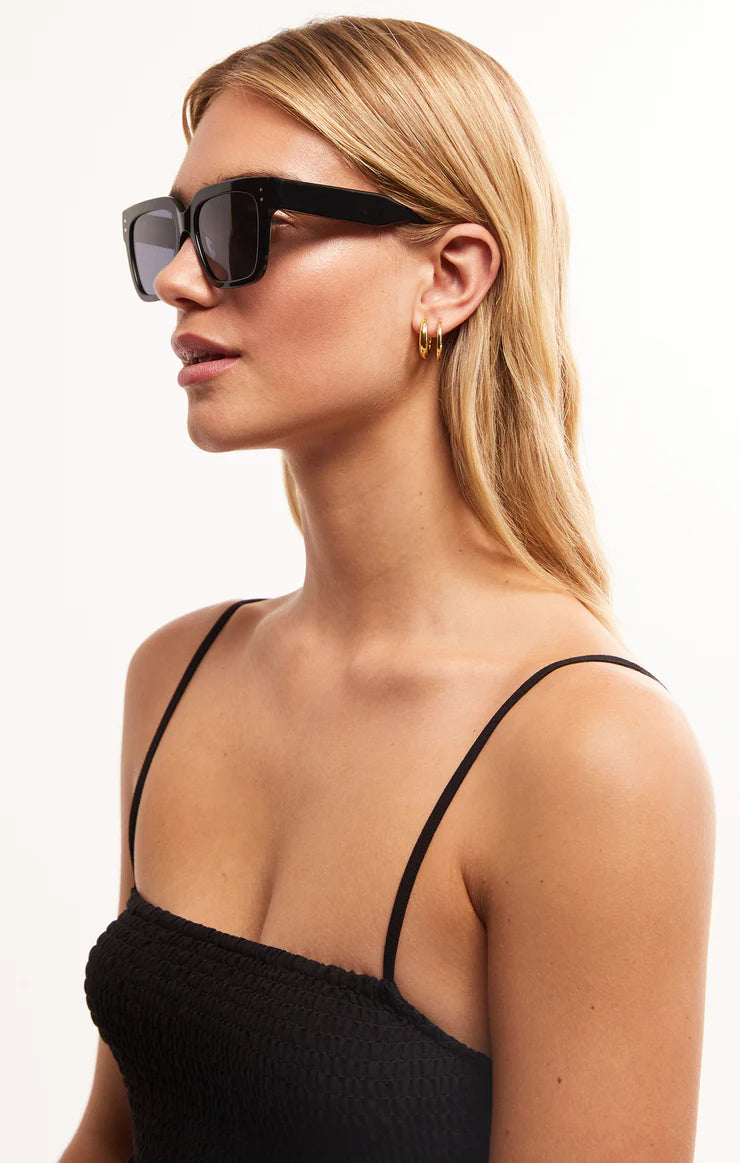 Brunch Time sunglasses-POLISHED BLACK/GREY POLAIRZED-ZEA232101S-Z SUPPLY
