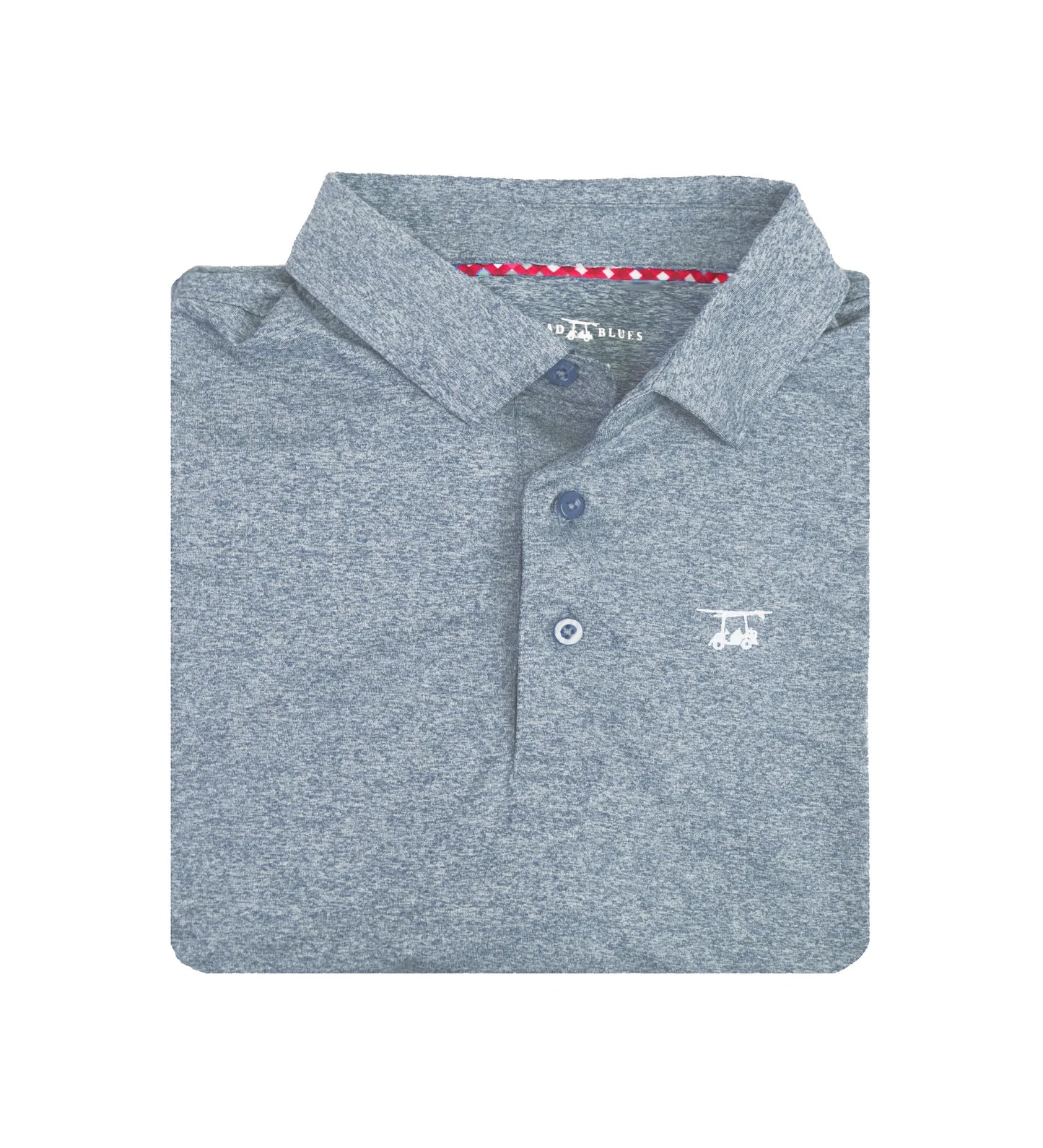Albatross Youth Polo-Heather Charcoal-YALBATROSS-HCH-Baldhead blues