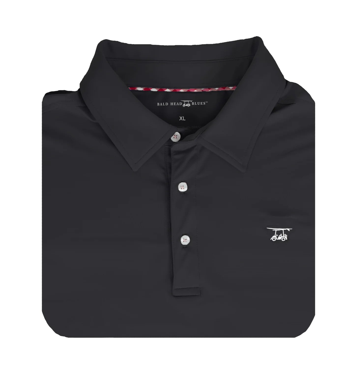 Albatross Polo - Solid black -PALBATROSS-BLACK- Baldhead Blues