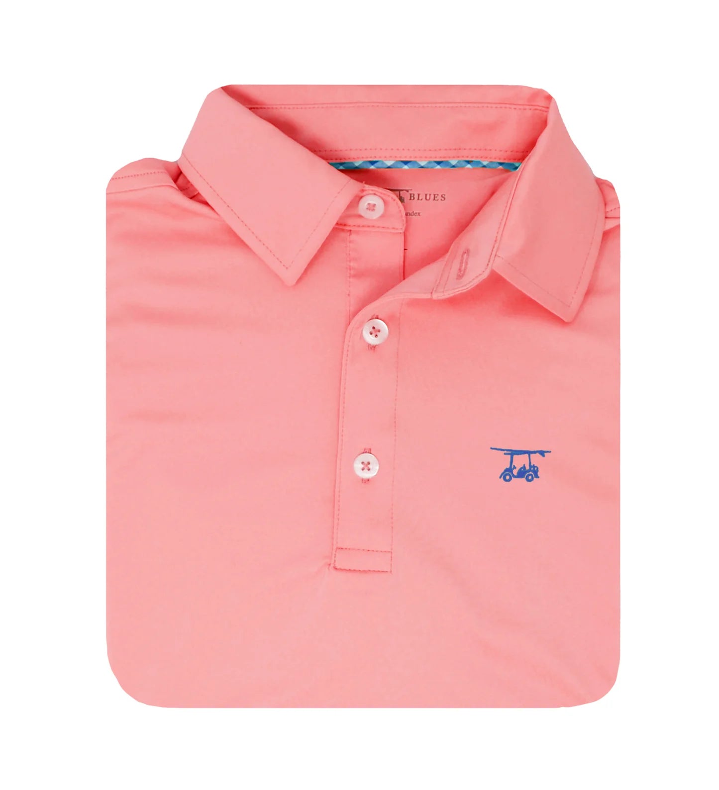 Albatross Polo - Solid coral - PALBATROSS-C- Baldhead Blues