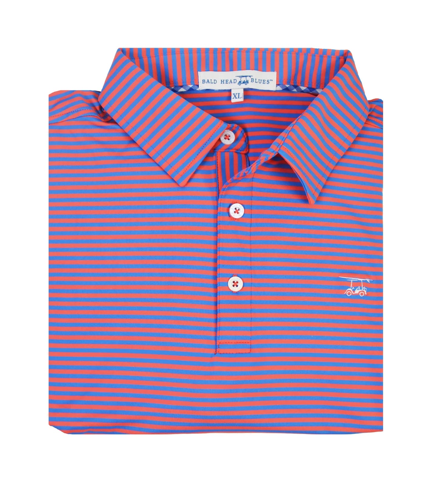 Albatross Polo - Coral regatta -PALBATROSS-RCRL- Baldhead Blues