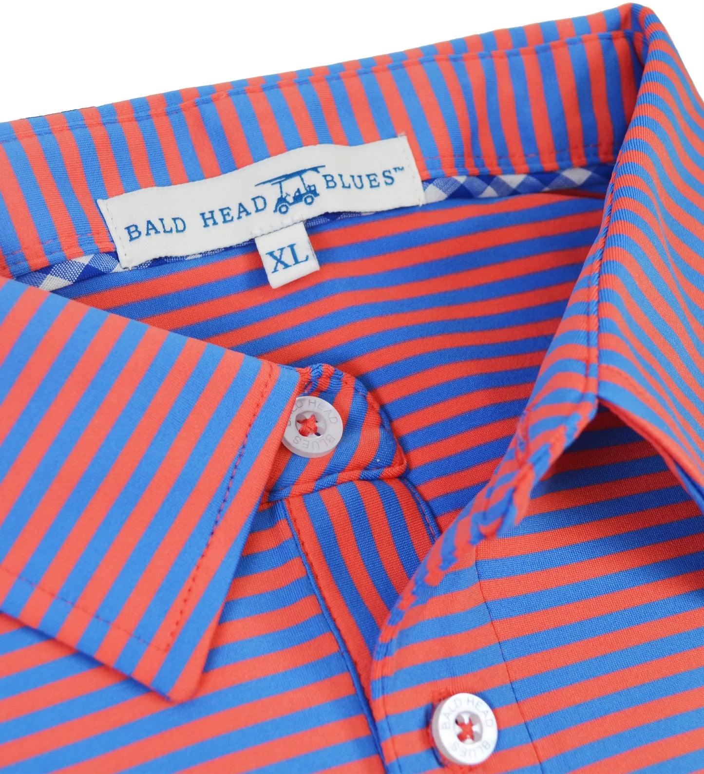 Albatross Polo - Coral regatta -PALBATROSS-RCRL- Baldhead Blues