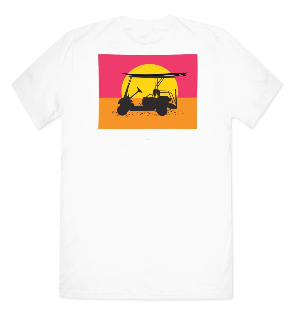 Island Tee-Short Sleeve-Endless Sunset-White-TEESUMMERW-Baldhead blues