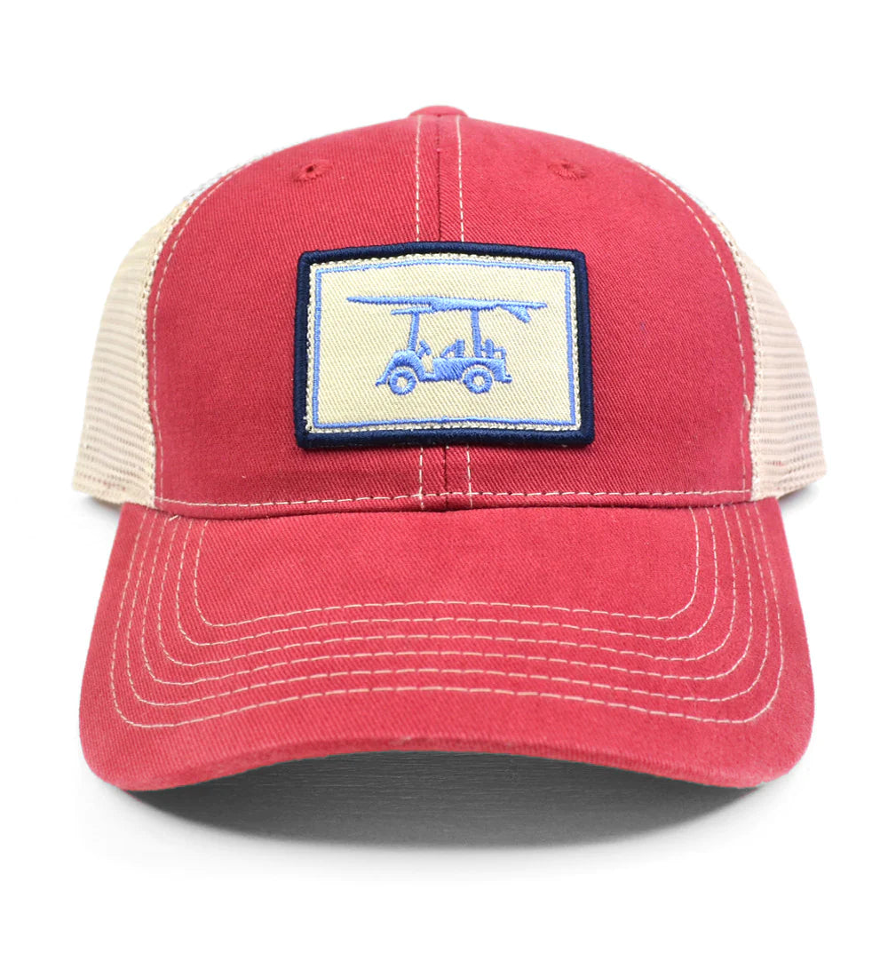 Trucker Hat-Crimson Red-HATTRUCKC-Baldhead blues