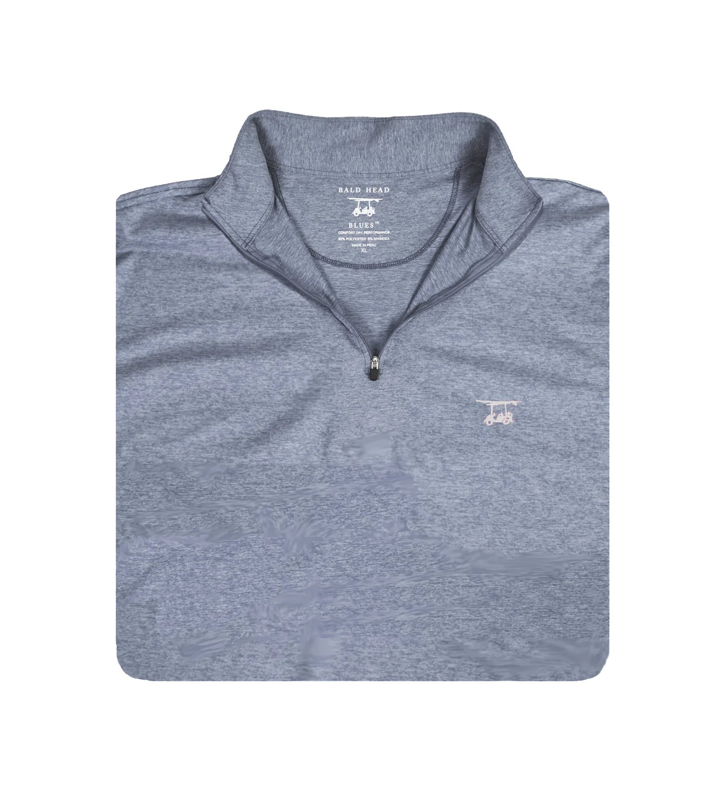 Youth Ocean View Quarter Zip-Heather Charcoal-YOV-QZIP-CHAR-Baldhead blues