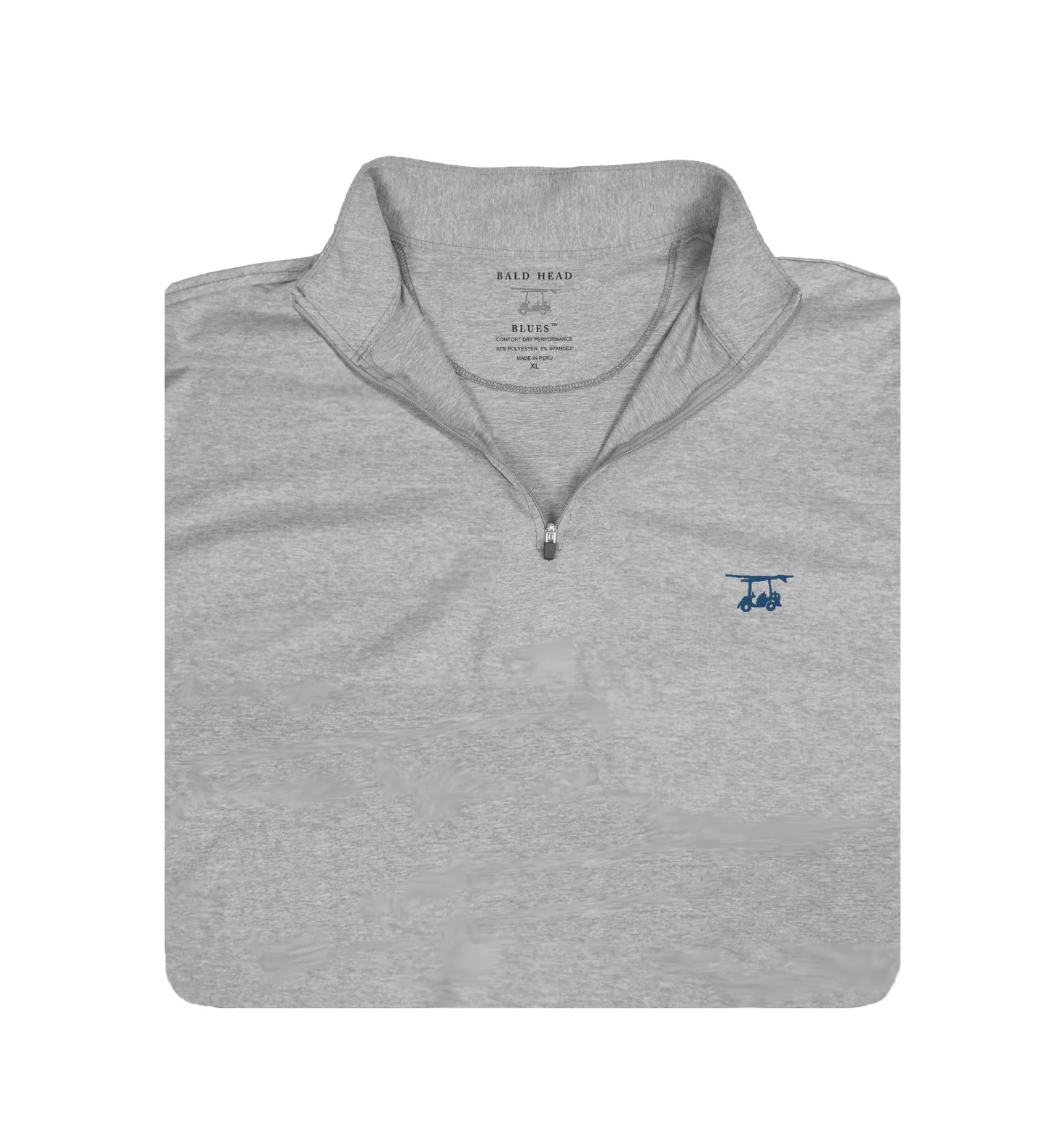 Youth Ocean View Quarter Zip-Heather Monument-YOV-QZIP-MON-Baldhead blues
