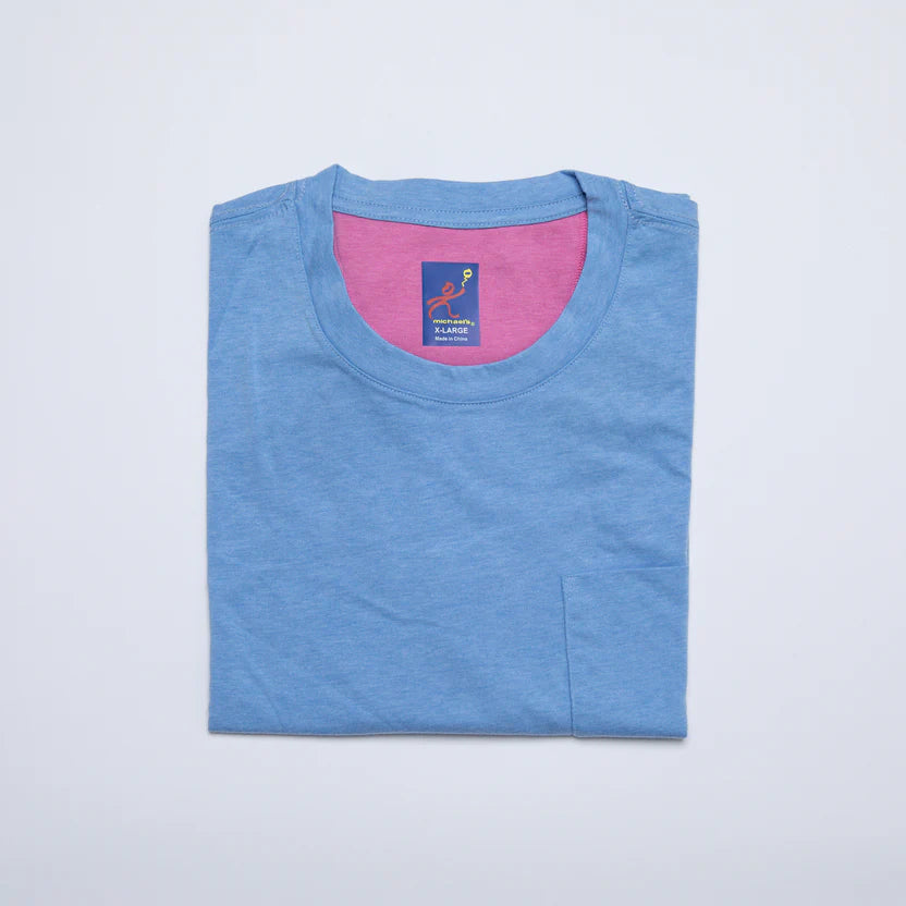 Michael's Men's Solid Crew Neck T-Shirt - Medium Blue