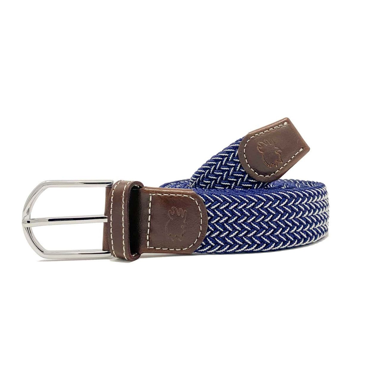 Belts- The Ponte Vedra Two Toned Woven Stretch Belt-102-Roostas