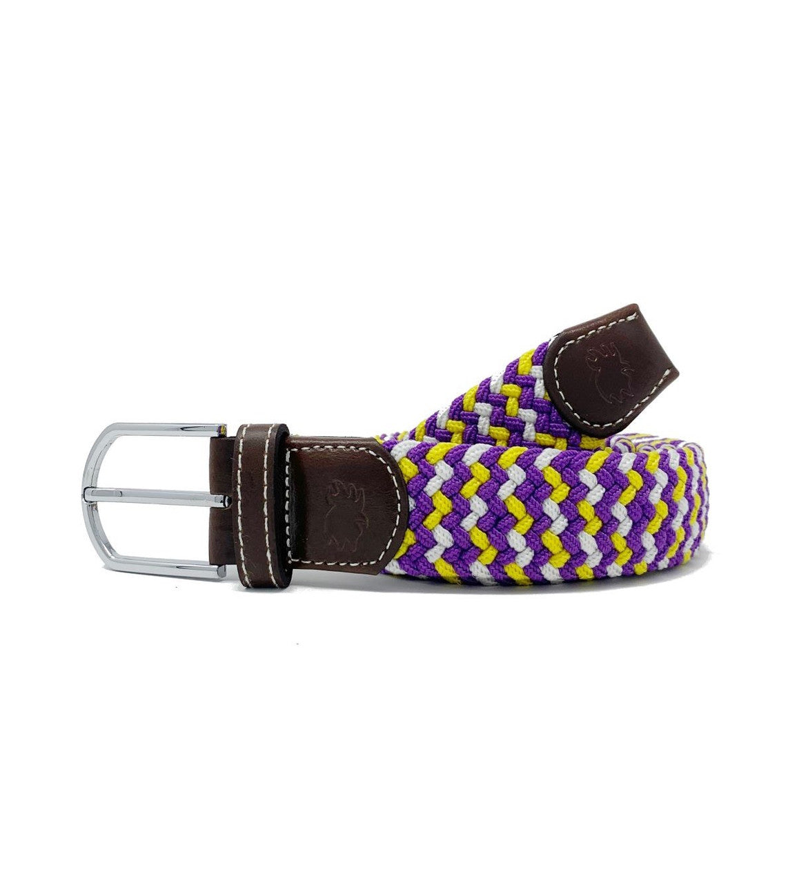 Belts- Roostas - The Nola Tri-Color Woven Stretch Belt - BHI