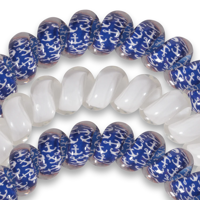 Hair tie -Anchors Aweigh -TT-L-315-Teleties