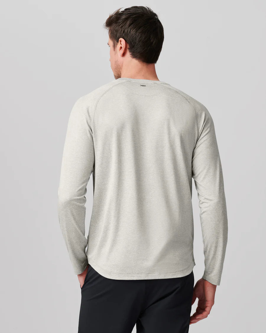 ATMOSPHERE LONG SLEEVE TEE-GRIFFEN HEATHER-101510-058- Rhone