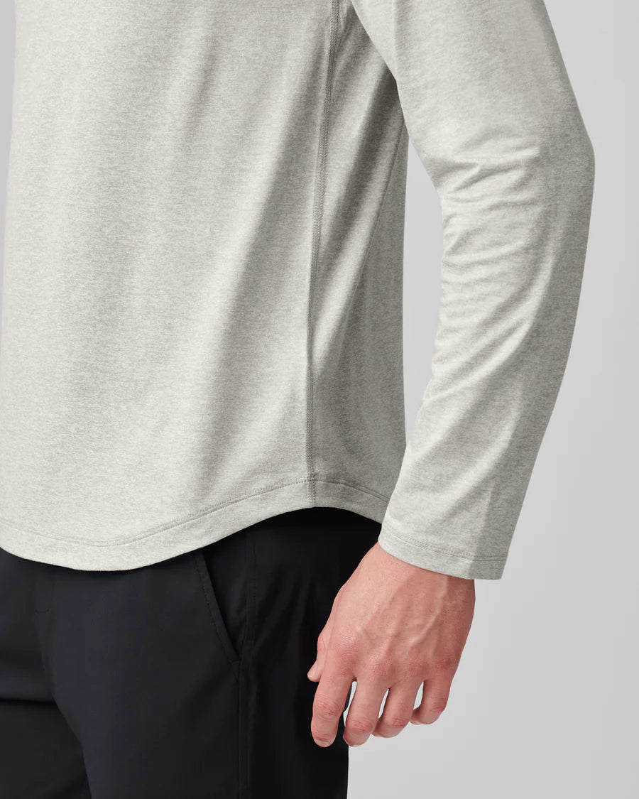 ATMOSPHERE LONG SLEEVE TEE-GRIFFEN HEATHER-101510-058- Rhone