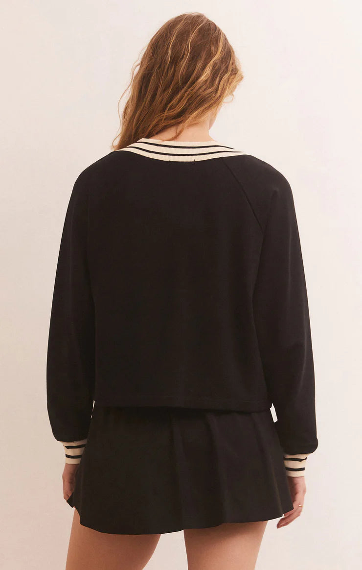 Off The Court Modal Sweatshirt - BLK - ZVT233831S- ZSUPPLY