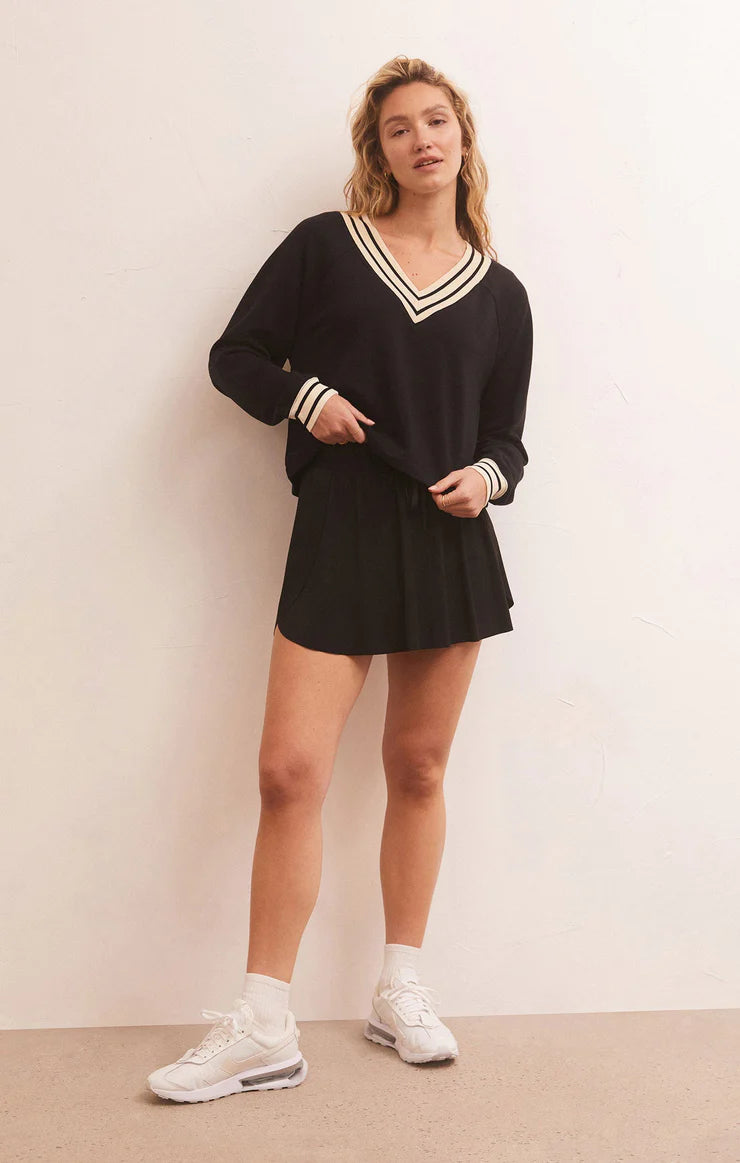 Off The Court Modal Sweatshirt - BLK - ZVT233831S- ZSUPPLY