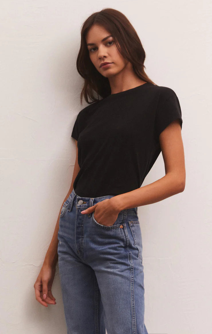 Modern Slub Tee - Black - ZT202293S- Z SUPPLY