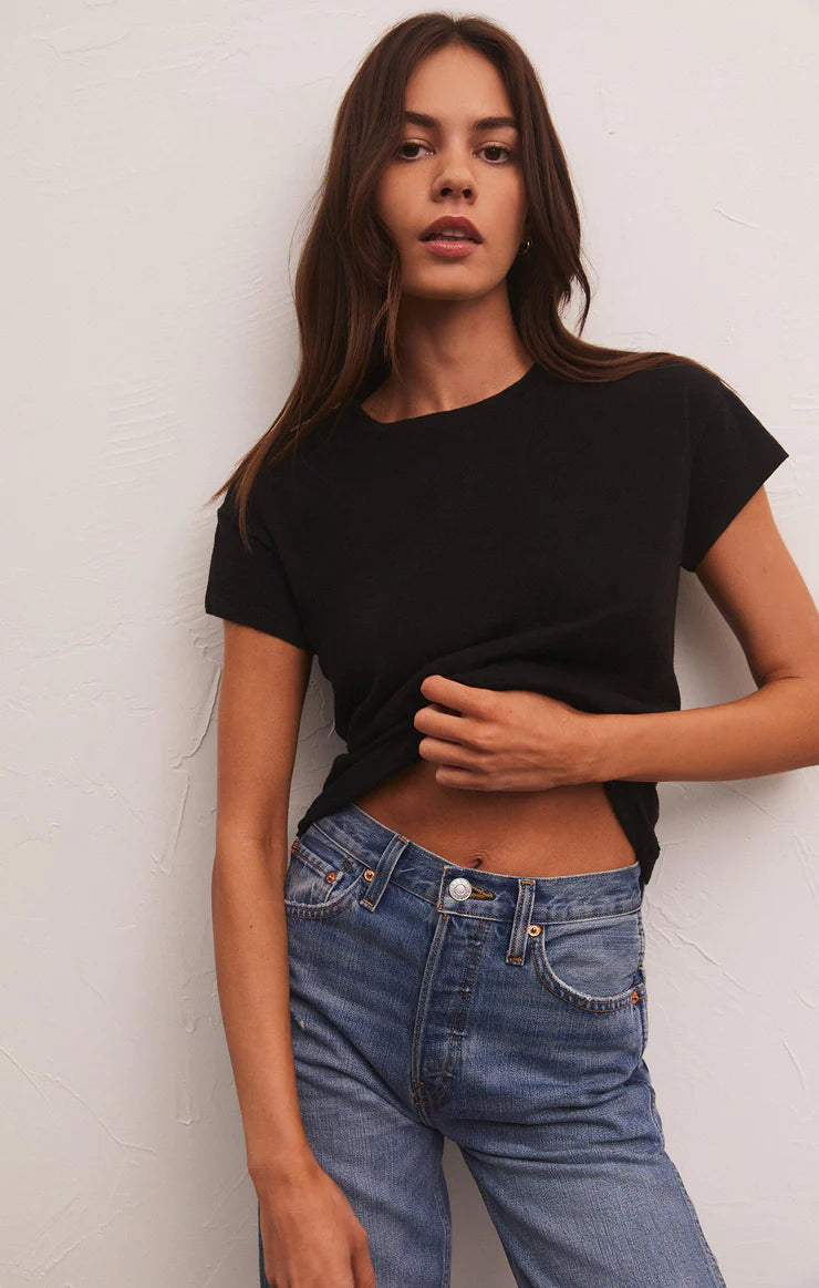 Modern Slub Tee - Black - ZT202293S- Z SUPPLY