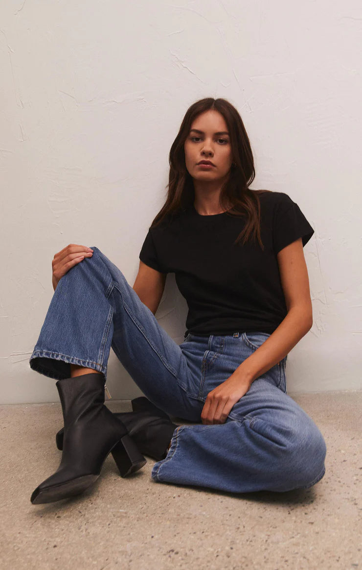 Modern Slub Tee - Black - ZT202293S- Z SUPPLY