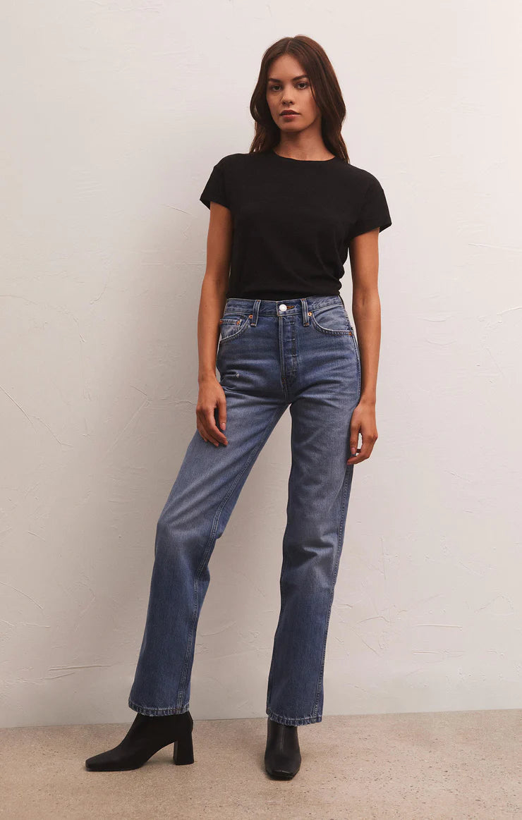 Modern Slub Tee - Black - ZT202293S- Z SUPPLY