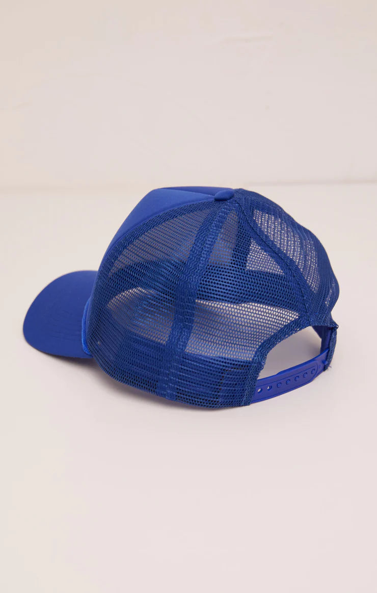 Trucker Hat - MULTI BRIGHT BLUE-SUN SAND & A DRINK IN MY HAND- ZA231605S- Z SUPPLY