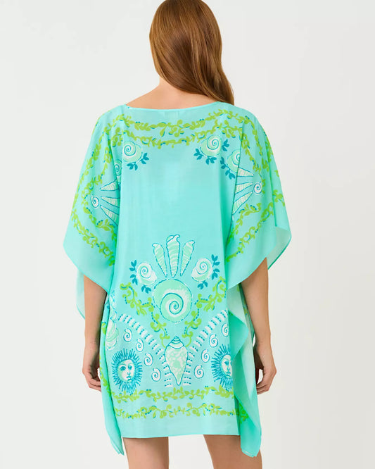Lilly Pulitzer Airsy Caftan Cover-Up | Day Dream Blue Throw Me A Line