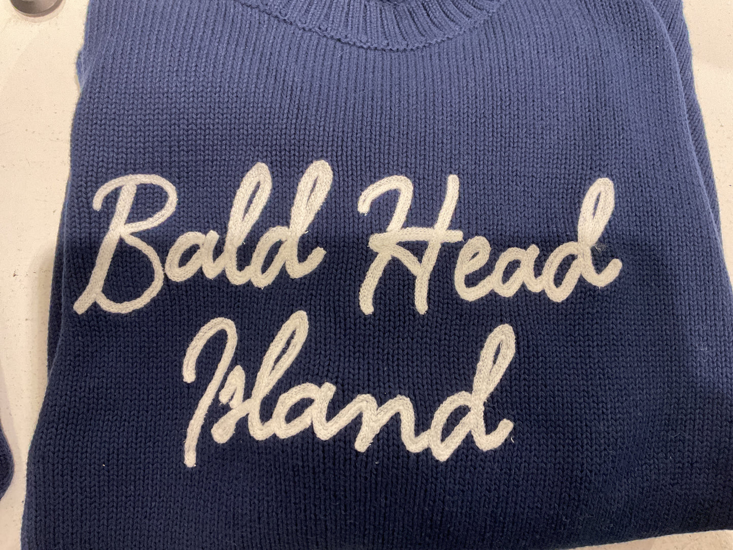 Duffield Land BHI Cursive Print Sweater - BHI