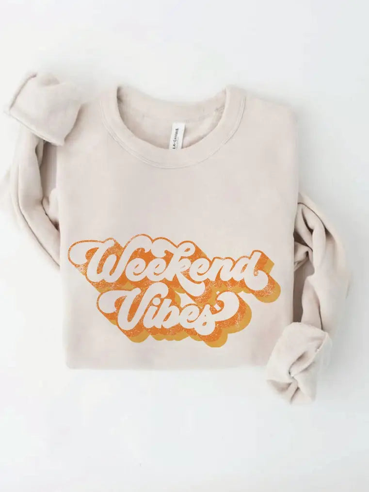 Oat Collective - Weekend Vibes Graphic Sweatshirt - BHI
