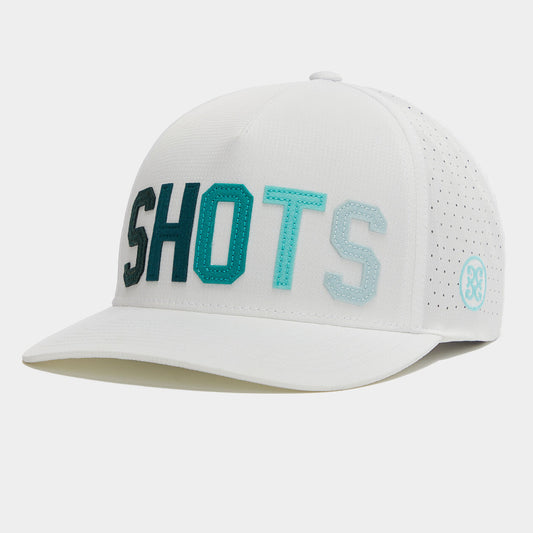 SHOTS STRETCH PERFORATED SNAPBACK HAT - Snow - G4AF23H147 - Gfore