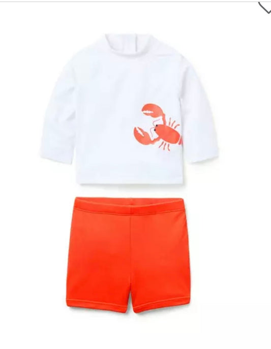 Janie & Jack Lobster Rashguard Set - BHI
