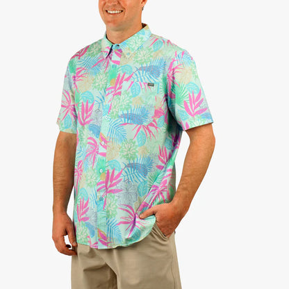 AFTCO Boatbar SS Button Down Shirt - Quiet Tide - BHI
