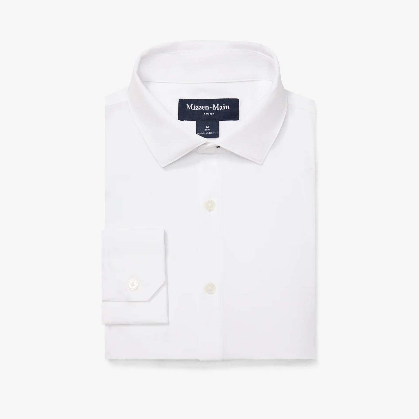 Mizzen + Main Leeward Long Sleeve Dress Shirt White
