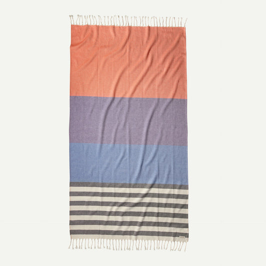 Patagonia Lightweight Beach Towel | Fitz Stripe Campfire Orange