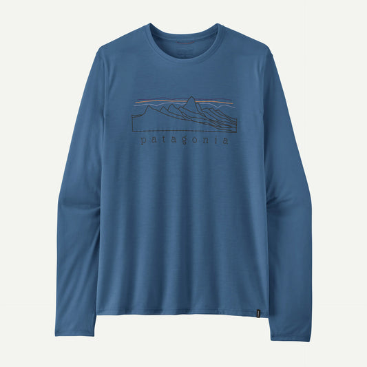 Patagonia Men's Long-Sleeved Capilene® Cool Trail Shirt - Stratapeaks | Aquatic Blue