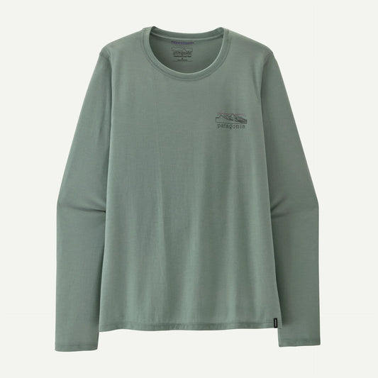 Patagonia Women's Long-Sleeved Capilene® Cool Trail Shirt - Stratapeaks | Cover Green