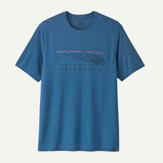 Patagonia Men's Capilene® Cool Trail Shirt - Stratapeaks | Aquatic Blue