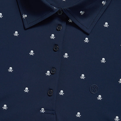 SKULL & TEES SILKY TECH NYLON LONG SLEEVE POLO - G4LF23K560B - Gfore