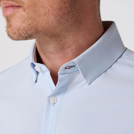 Mizzen+Main Leeward Dress Shirt Light Blue Solid
