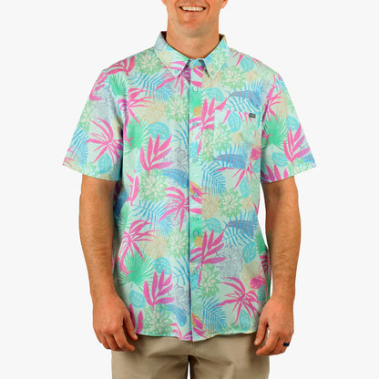 AFTCO Boatbar SS Button Down Shirt - Quiet Tide - BHI