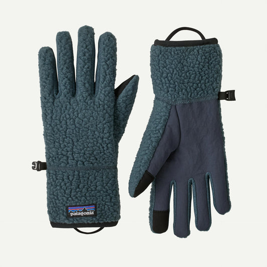 Patagonia Retro Pile Fleece Gloves | Color Summit Blue