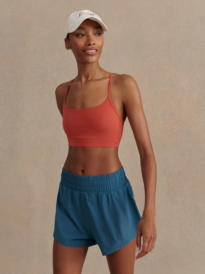 Varley  Kallin Piped Running Short - Mallard Blue