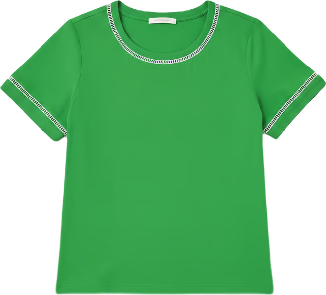 Lilly Pultizer Clairmont Ladder Lace Knit Top Green