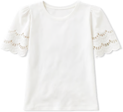 Lilly Pulitzer Sebene Eyelet Knit Top | Resort White