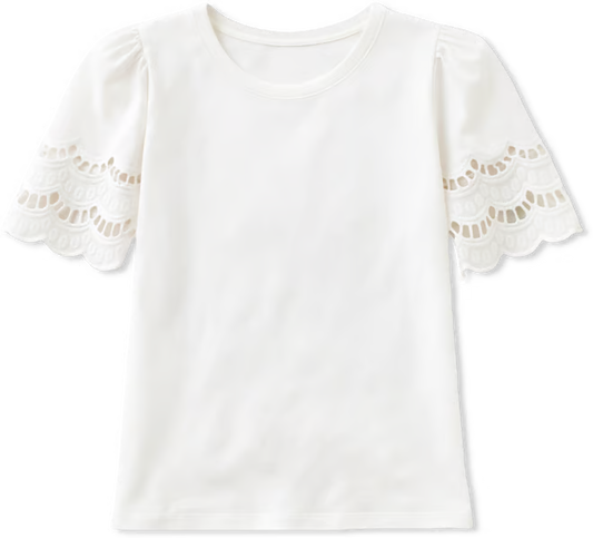 Lilly Pulitzer Sebene Eyelet Knit Top | Resort White