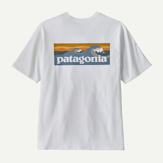 Patagonia Men's Boardshort Logo Pocket Responsibili-Tee® | Fiber White