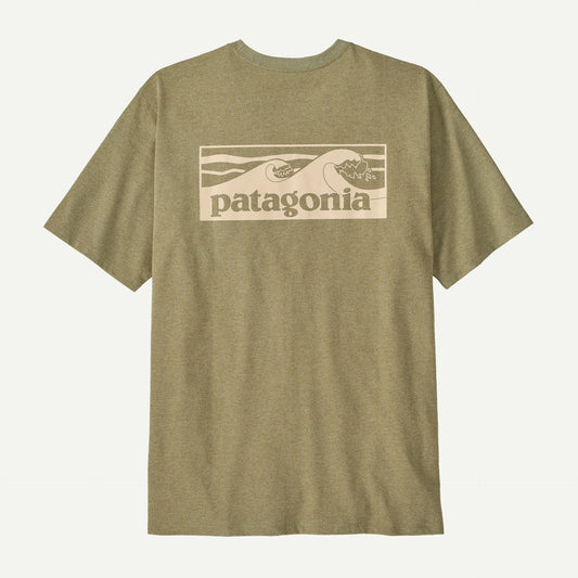 Patagonia Men's Boardshort Logo Pocket Responsibili-Tee® | Gumtree Green