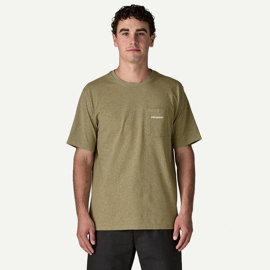 Patagonia Men's Boardshort Logo Pocket Responsibili-Tee® | Gumtree Green