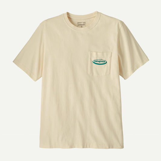 Patagonia Men's Midweight '95 Oval Logo Pocket Tee | Undyed Natural
