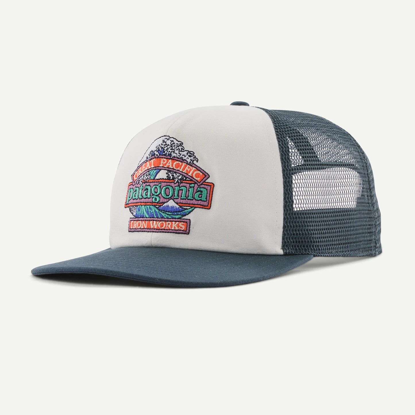 Patagonia Relaxed Trucker Hat | Great Waves: White
