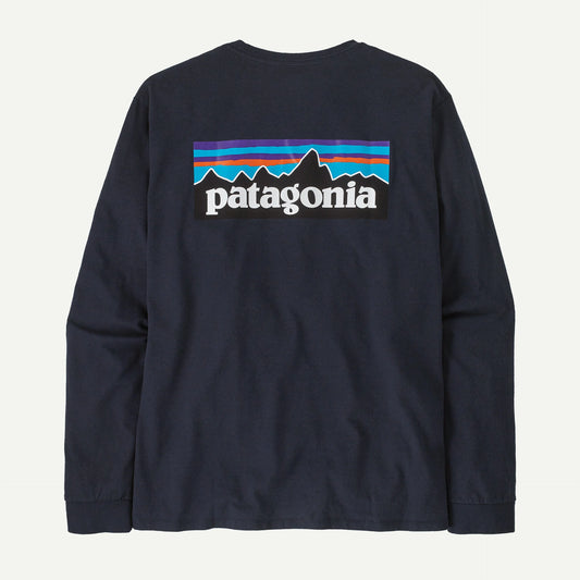 Patagonia Men's Long-Sleeved P-6 Logo Responsibili-Tee® | New Navy