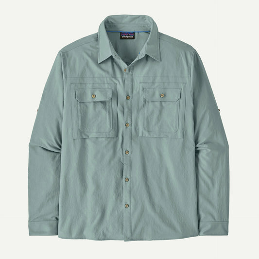 Patagonia Men's Long-Sleeved Self-Guided Sun Shirt | Color Blue Sage